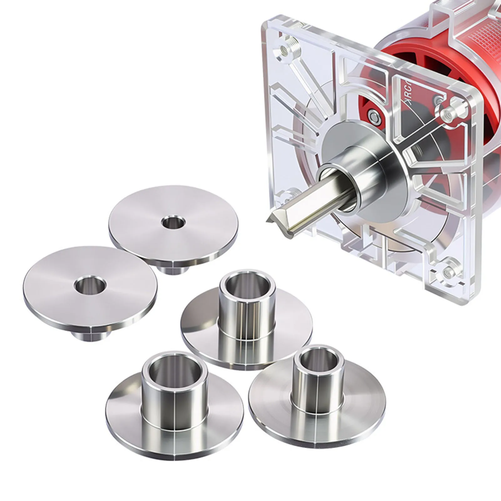 

6 шт., направляющие втулки для шаблонов фрезерного станка, набор направляющих для обрезки из нержавеющей стали для деревообработки 10 мм, 12 мм, 14 мм, 16 мм, 18 мм, 20 мм