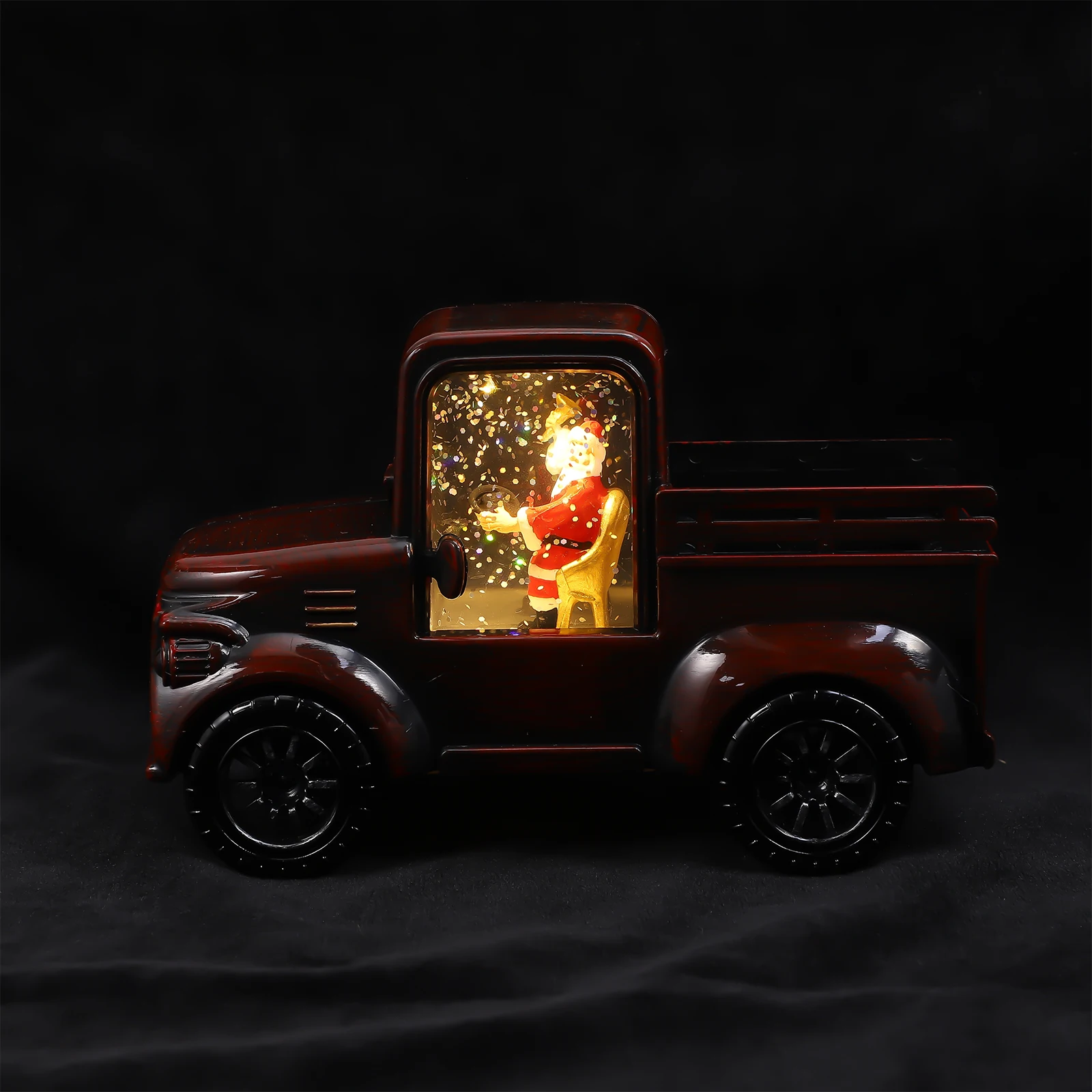 

Christmas Santa Claus Tractor Decor Red Resin nament Home Office Bedroom Hotel Party Scene Gift Christmas Atmosphere