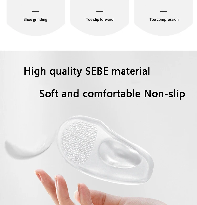 Silikon-Vorfußpolster, orthopädisches Schuhpolster, weiches Polster für Damen, lindert Fußschmerzen, Fußpflegeprodukte, 2 Stück/4 Stück. – Detail 4