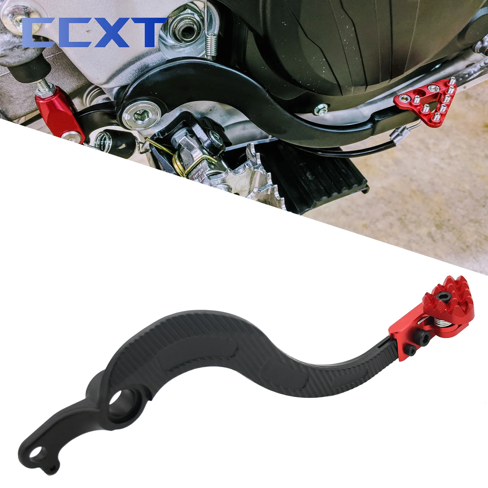 CNC Aluminum Rear Brake Pedal Lever For Honda CRF250X CRF450X CRF 250X 450X 2005-2016 2017 Motorcycle Dirt Bike Universal Parts