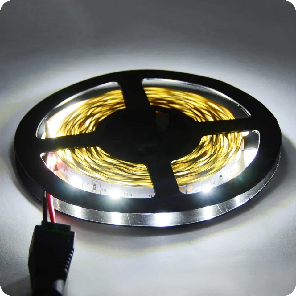LED Strip Light 2835 Cold White 5M Backlight 12V LED Tape for Hallway Living Room Bedroom Kitchen Cabinet Decor