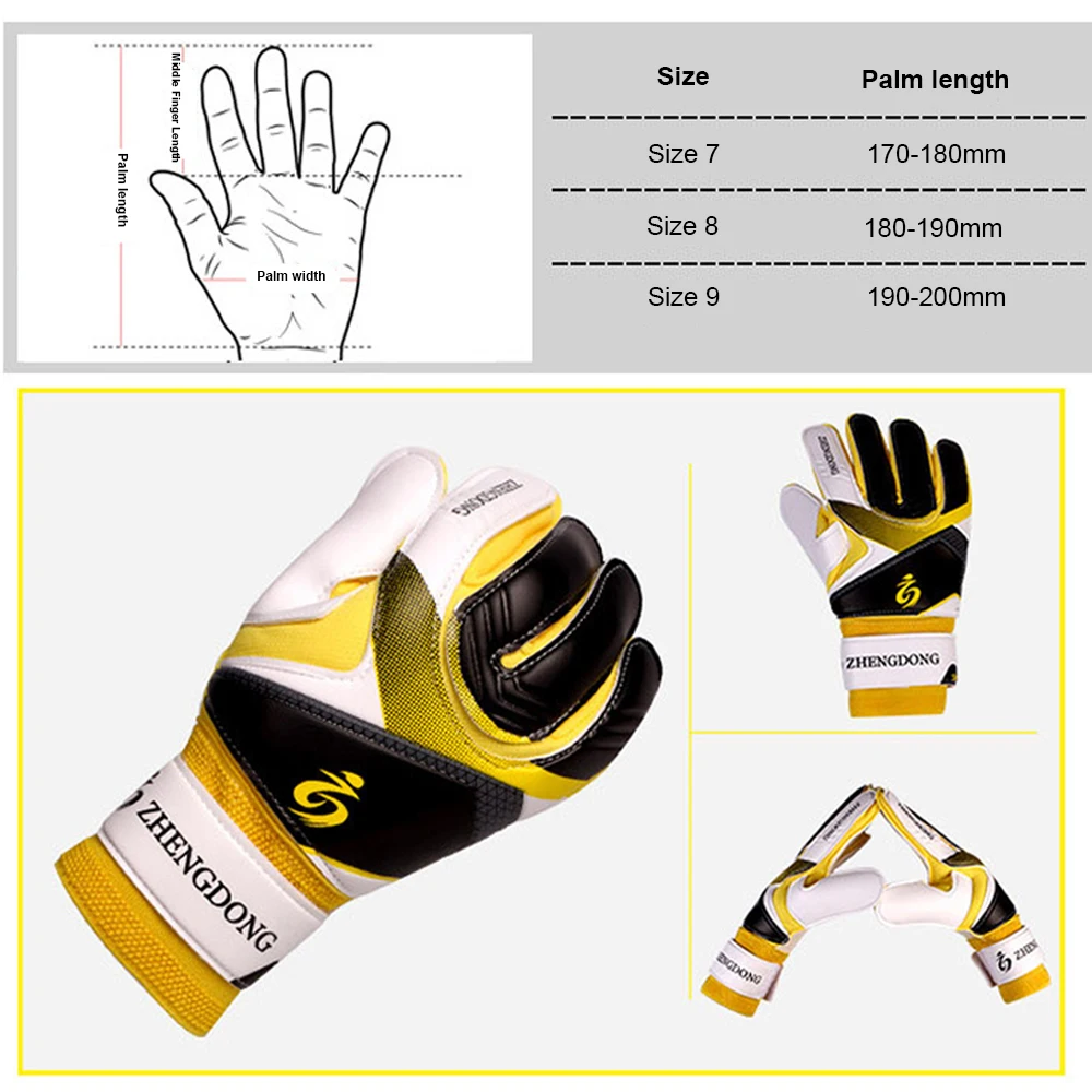 الشباب مبطن قفازات كرة القدم قبضة مرنة النخيل كرة القدم Lineman حارس المرمى قفازات حارس المرمى للأطفال الأولاد الرجال قفازات كرة القدم للأطفال
