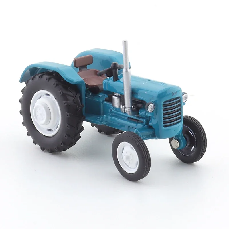 XCARTOYS Alloy Die Cast Car Model Toy 1/64 Red River Brand Harvest 37 Tractor Blue Diecast Model Car Toy Collection Gift for Boy