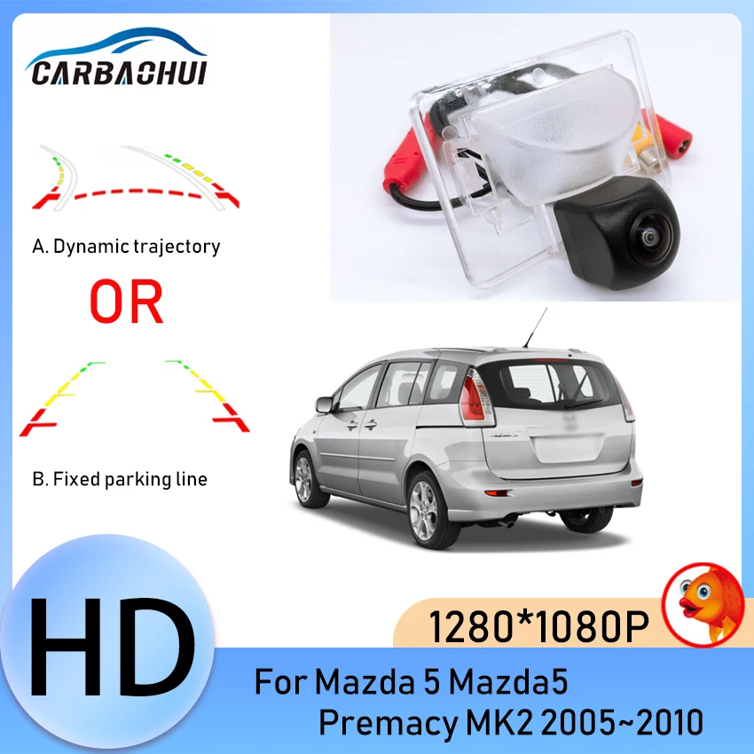 

HD CCD Car Back up Rear View Reverse Parking Wireless Camera Parking Assistance For Mazda 5 Mazda5 Premacy MK2 2005~2010