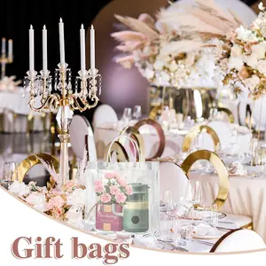 Şeffaf çanta, hediye keseleri, şeker, Noel, cadılar bayramı hediyeleri, doğum günleri için hediyeler, düğünler, 20 adet Çantalarda 6 büyük satış, noel şeffaf №5