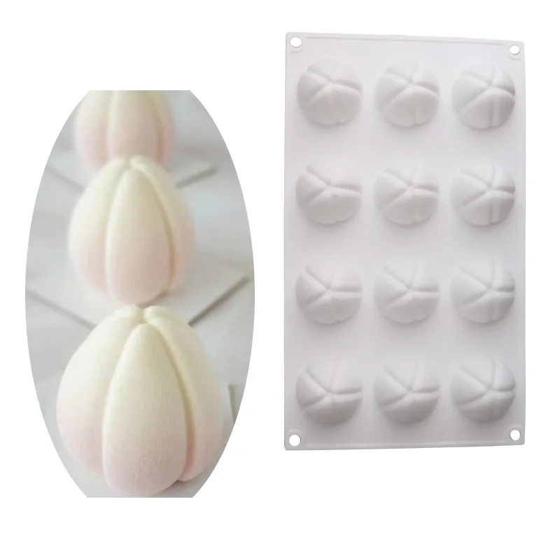 

8/12 Cavity Tulips Mousse Pastry Bakeware Party Dessert Baking Tools Tulips Design Silicone Cake Molds Chocolate Moulds