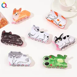 1pcs Cute Cat  Dog Shaped Hair Clip 8.5cm Personalized Fashionable Hair Grabber for Women's Back of Head Holiday Girl Gift