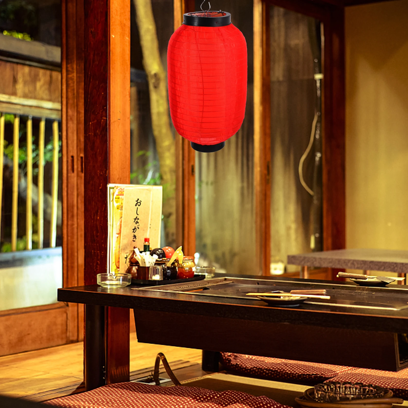 

4Pcs Simple Shape Waterproof Foldable Japanese Lanterns For Restaurant Sushi Barbecue Party Decorative Hanging Lights