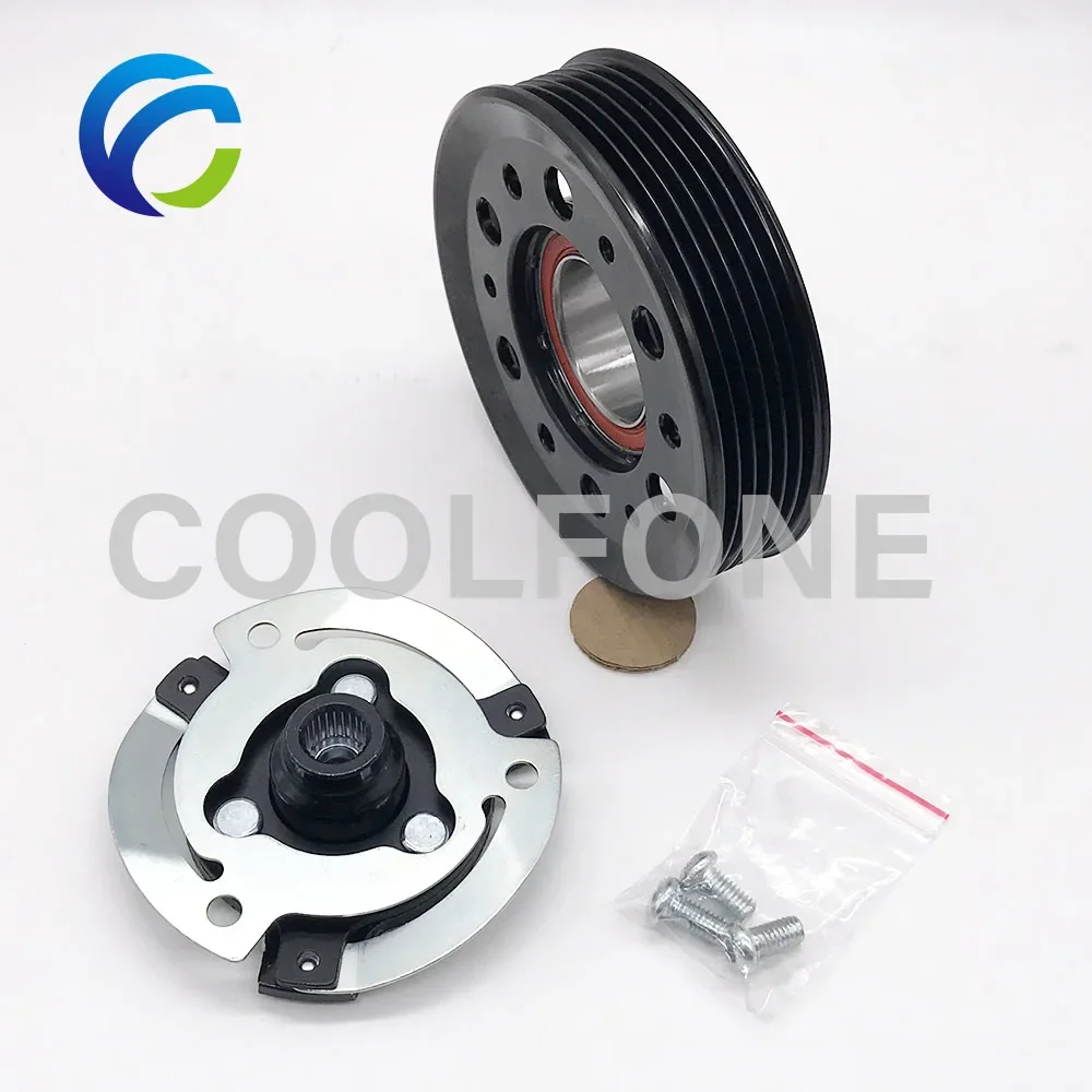 AC A/C Compressor Clutch Pulley PXE16 for VW CRAFTER TRANSPORTER GRAND CALIFORNIA MULTIVAN 7E0820803T 7E0820803M 7E0816803B