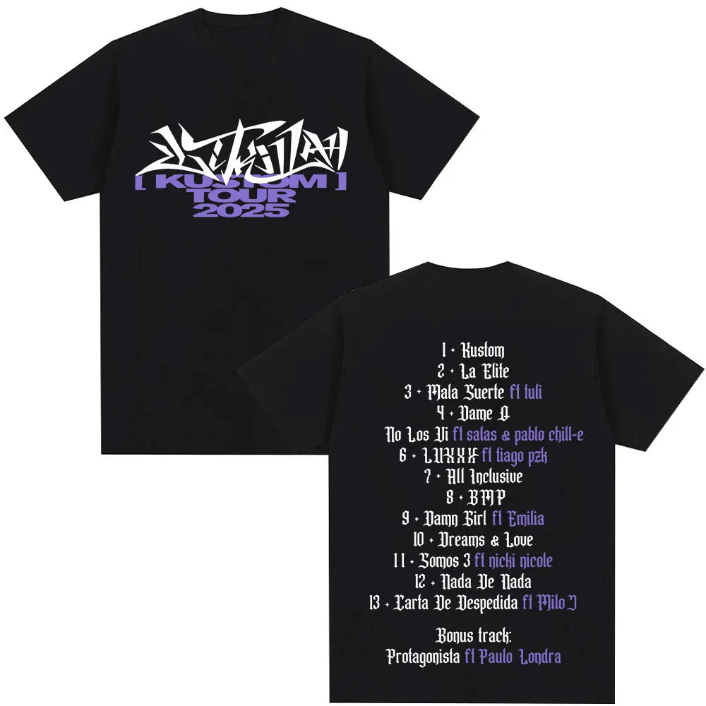 

Rapper Lit Killah Tour 2025 New Album Print T-shirts Men's Women Clothing Fashion O-Neck Cotton Shirts Hip Hop Style Streetwear