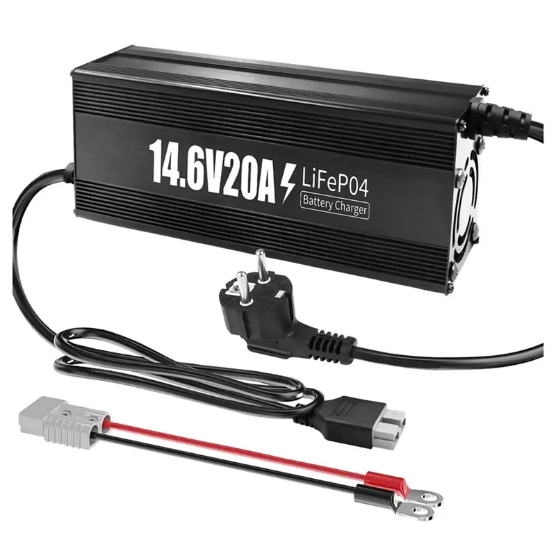 【HOT A69Z!】High Power 12V 20A Lithium Battery For 14.6V Lifepo4 Batteries-Premium Aluminum Housing-0V To EU Plug Activat