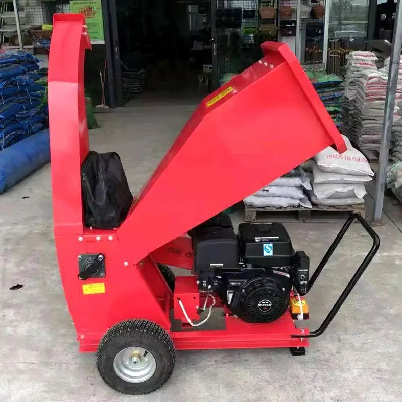 

Индивидуальный измельчитель древесины для тяжелых условий эксплуатации с бензиновым двигателем, высокомоментный шредер для сада, фермы, двора, измельчение веток