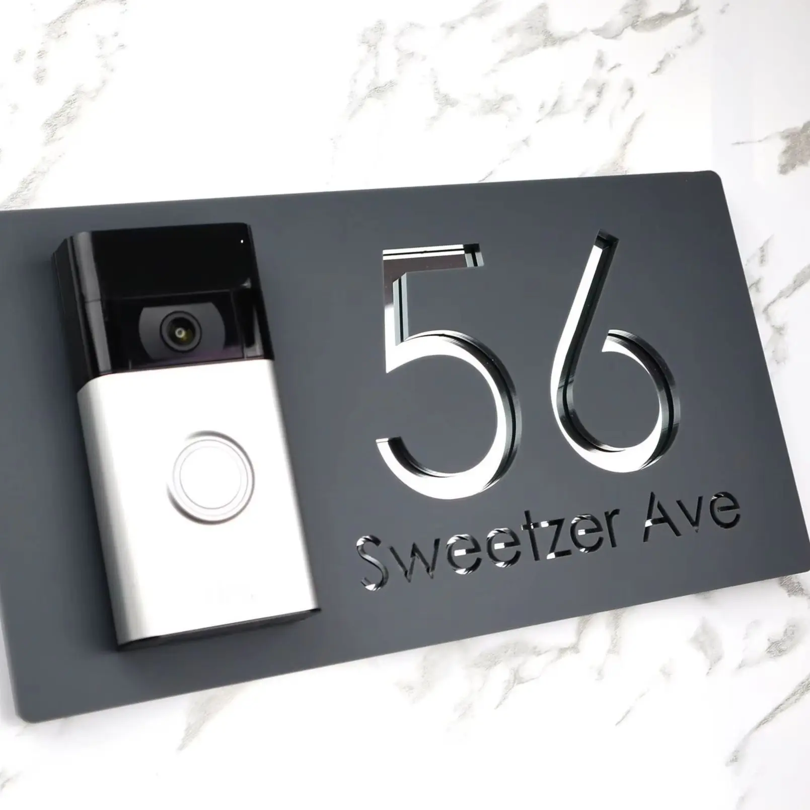 

Big Size Personalised Door Numbers House Sign Plaques Custom Laser Cut Matt Mirror Personalised Laser 3d Number