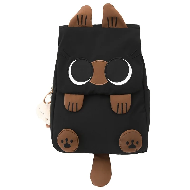 Ins Style Backpack Student Cat School Bags Casual Basic Japanese Cartoon Large Capacity Backpacks One Mengluo  Cat Shoulder Bag