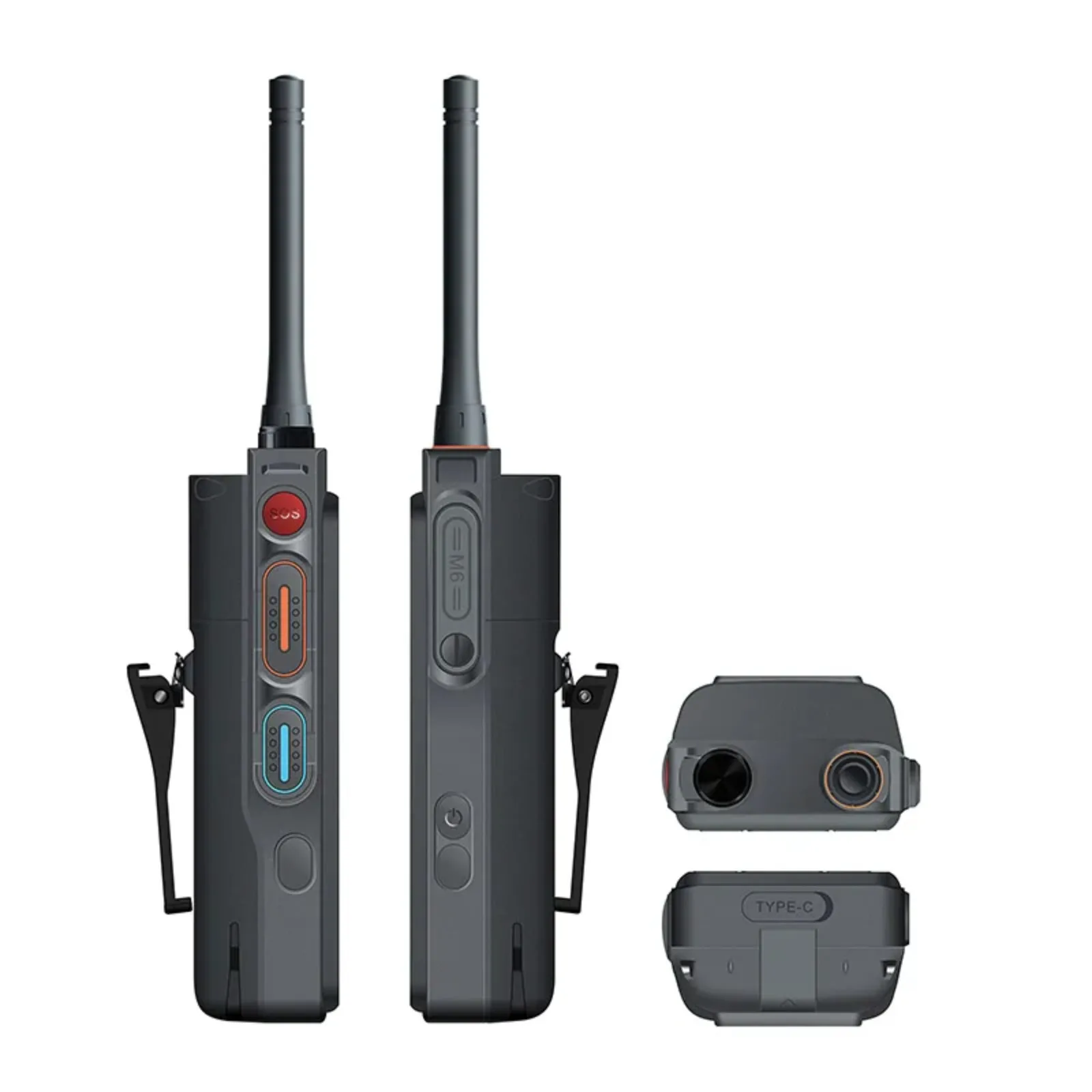 UNIWA P8 4W Watts UHF Smart Zello Walkie Talkie Android14 DMR/Analog Dual Mode Touch Screen IP68 Removable Battery 5000mAh Phone