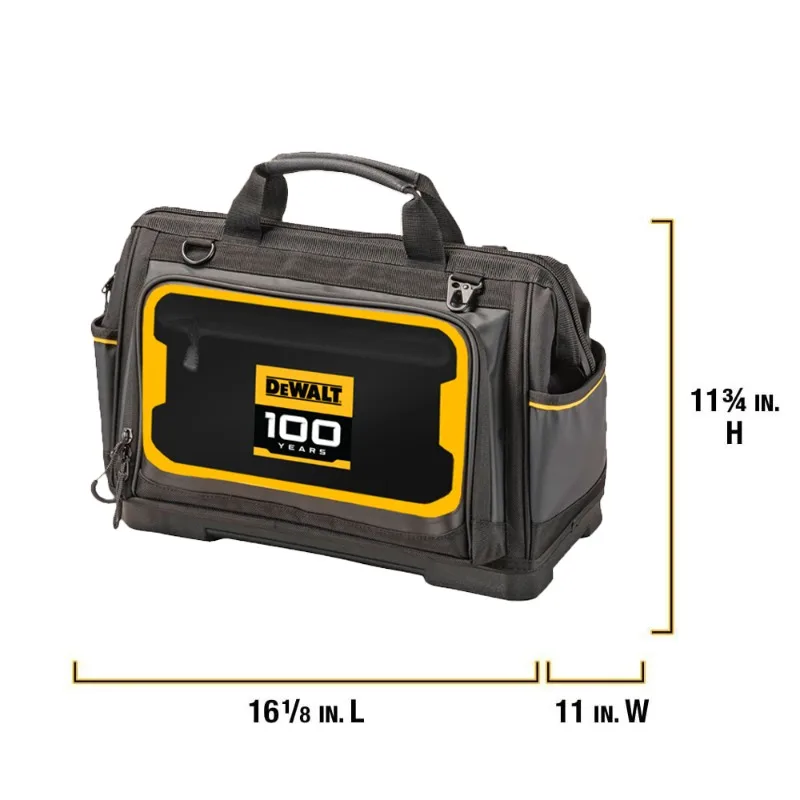 DEWALT DWST560103-DW100 16” Pro Open Mouth Tool Bag-100TH Anniversary Edition Power Tool Accessories