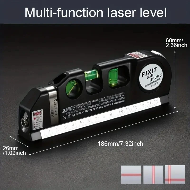 

Multipurpose Laser Level Kit Standard Cross Line Laser level High Precise Laser leveler Beam Tool Vertical Laser Level Line Tool