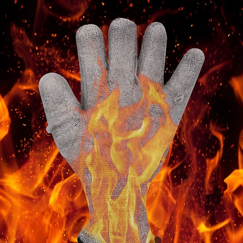 1 pair of men's cold and waterproof winter work gloves, warm and durable mechanical gloves, suitable for cold weather view 3