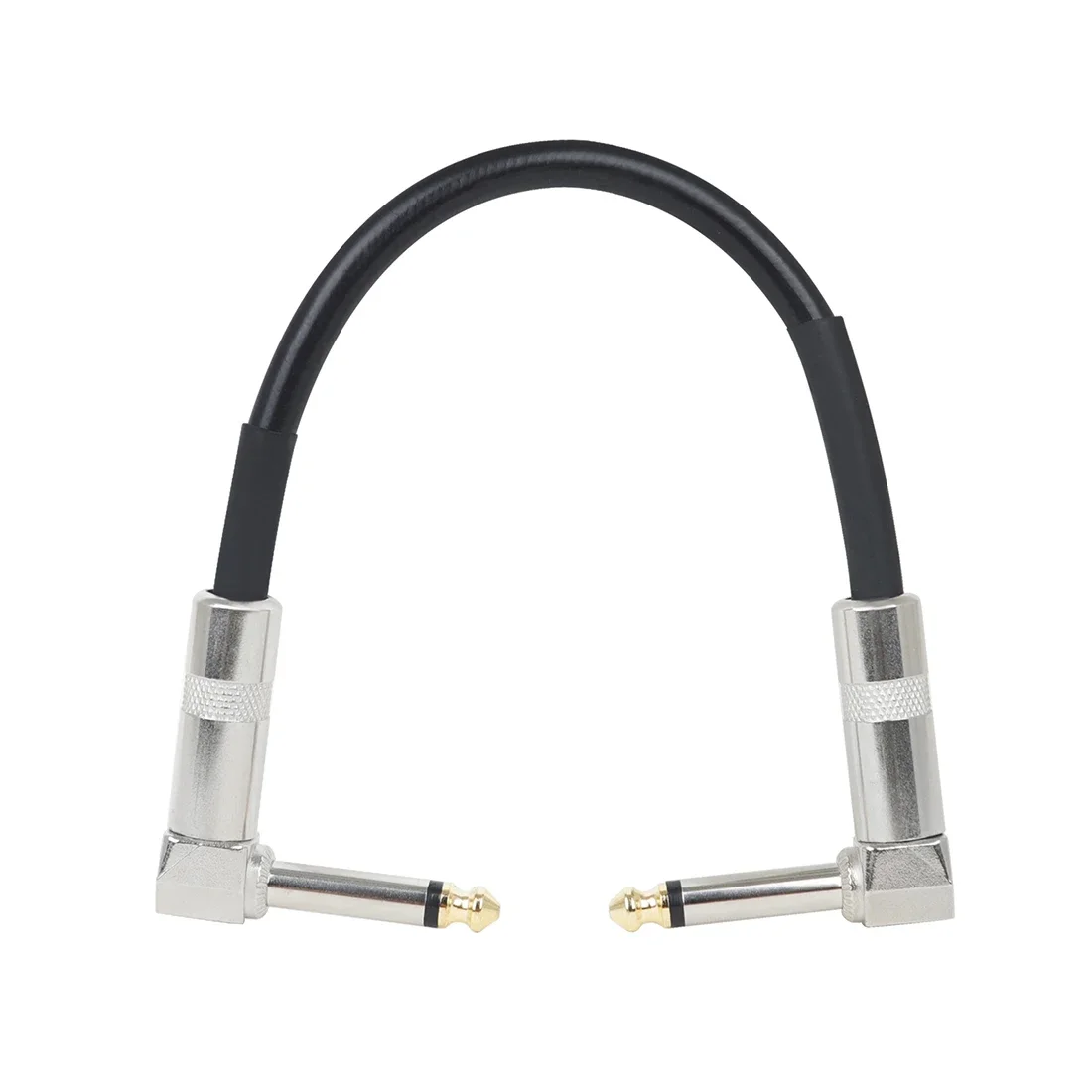 

Guitar Effect Pedal Cable Connecting Line 6.35Mm To 6.35Mm Audio Cable 15Cm Right Angle Cord Copper Wire Guitar Accessories