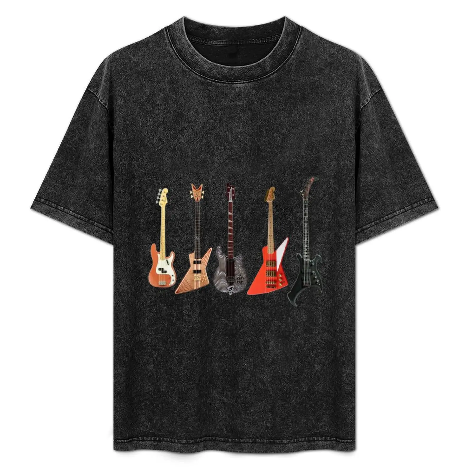 

John Entwistle Basses T-Shirt Durable Work Wear T-Shirt