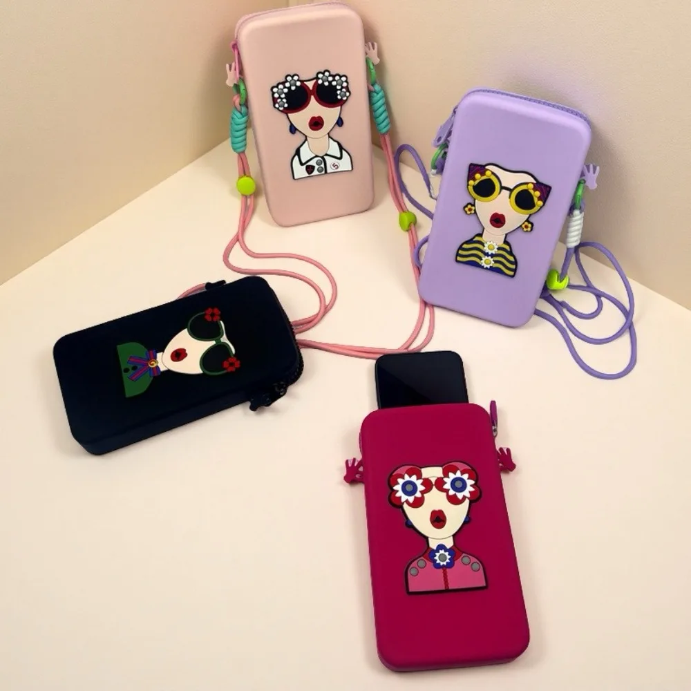

Fashion Silicone Mobile Phone Bag Waterproof Large Capacity Phone Crossbody Bag Multifunction Shoulder Bag