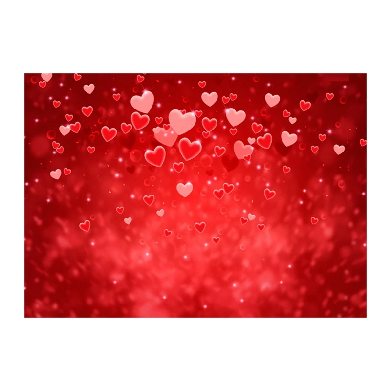 210X150cm Valentine's Day Background Cloth Love Flower Photo Material Photography Background Cloth, G Easy Install Easy To Use