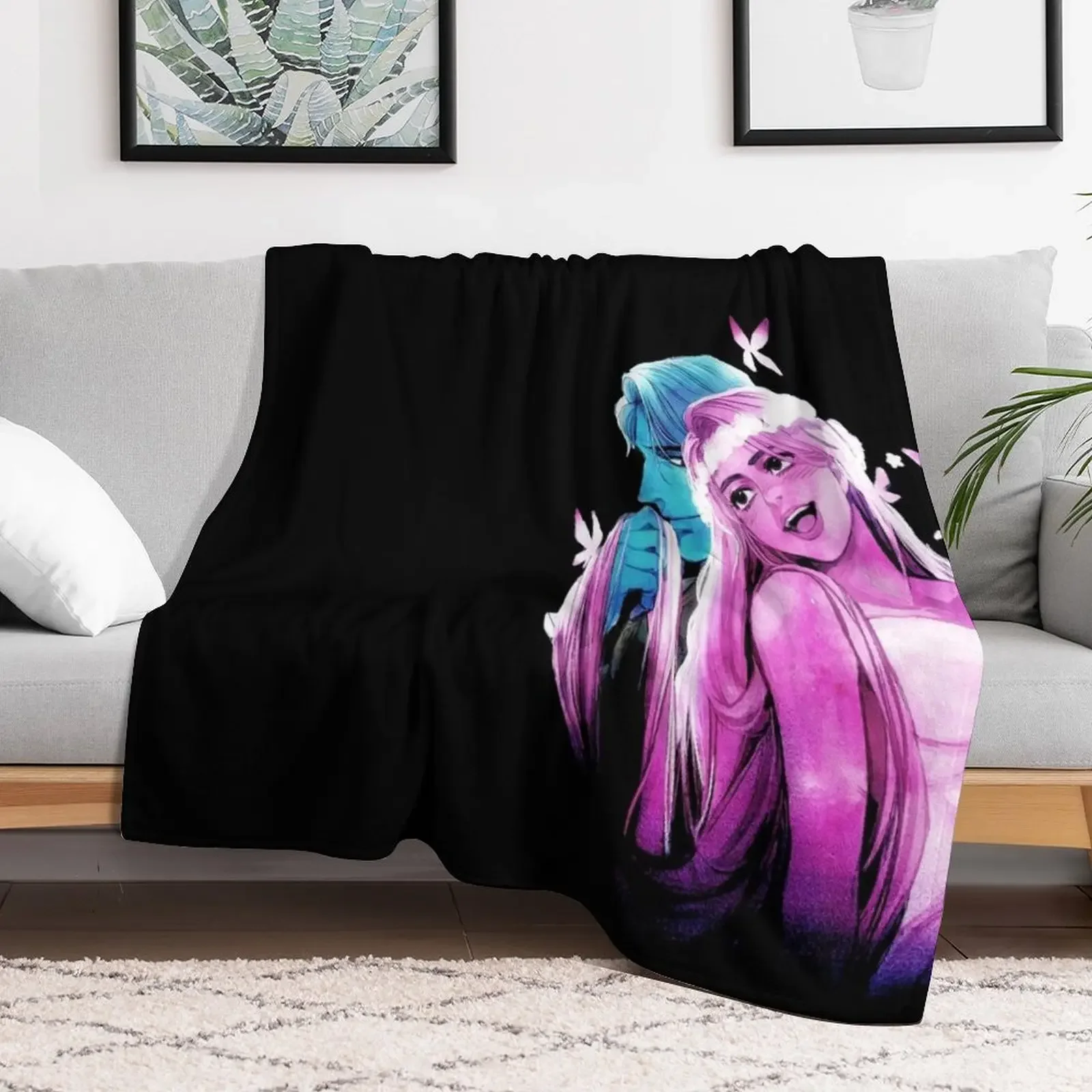 Lore Olympus FanArt Tshirt - Lore Olympus Greek Mythology Sticker Throw Blanket Soft Beds Loose Blankets