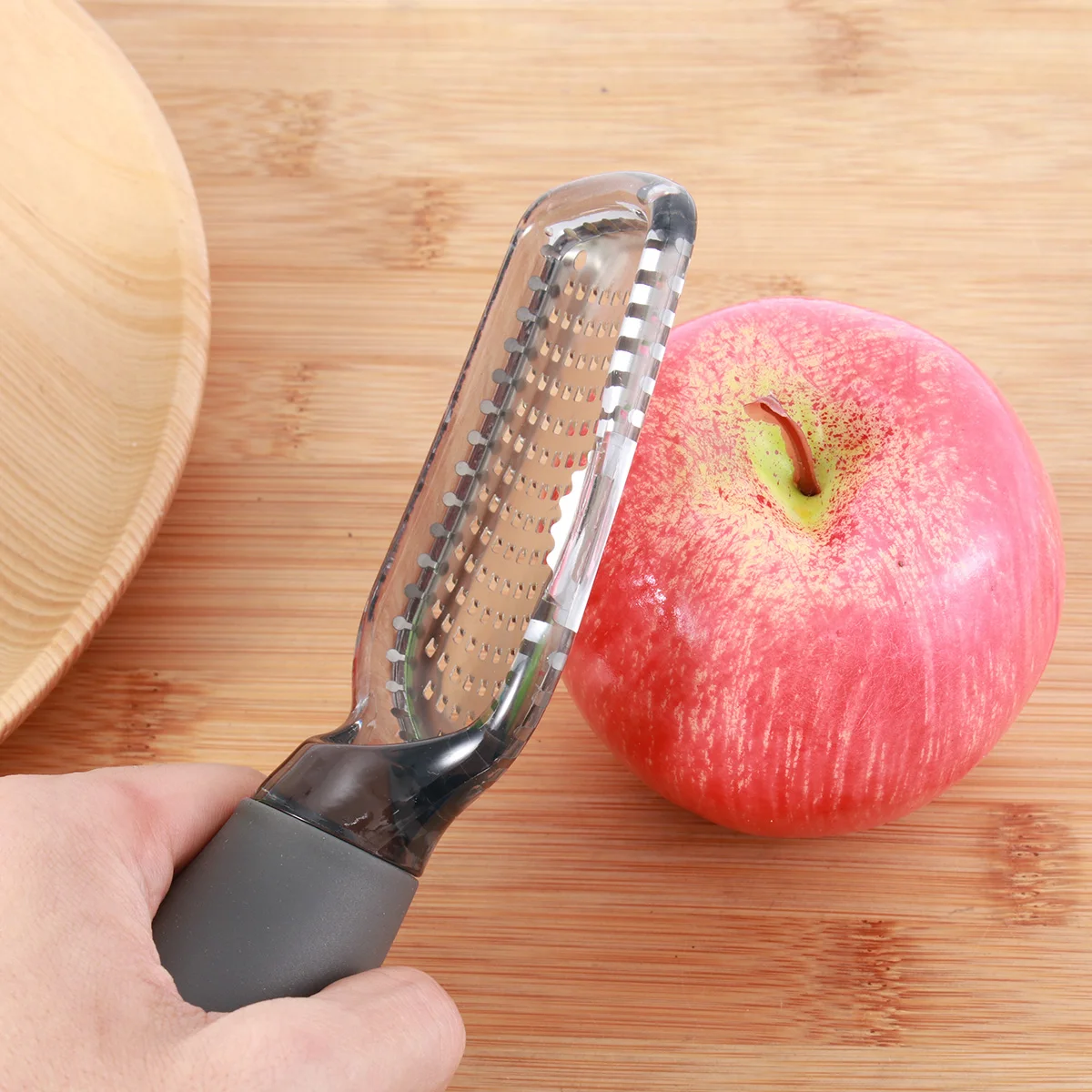 

Stainless Steel Ginger Grater Manual Shredder Tool Small Teeth Resilient Smooth Handle Nut Grinder Efficient Time-Saving