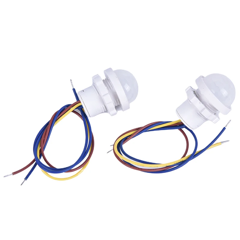 1PC White Home Indoor Outdoor Infrared Light Motion Sensor Led Sensitive Night Lamp Head Mounted Tube Light Controller