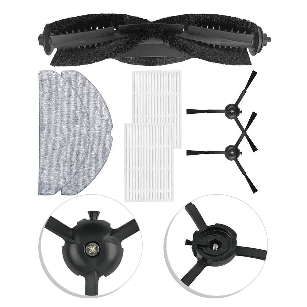 2026 Roller Brush Filter Kit For Vyzzle E20 Libhof= VCWD-L9633 Replacement Parts With HEPA Filters Side Brushes Mop Cloths