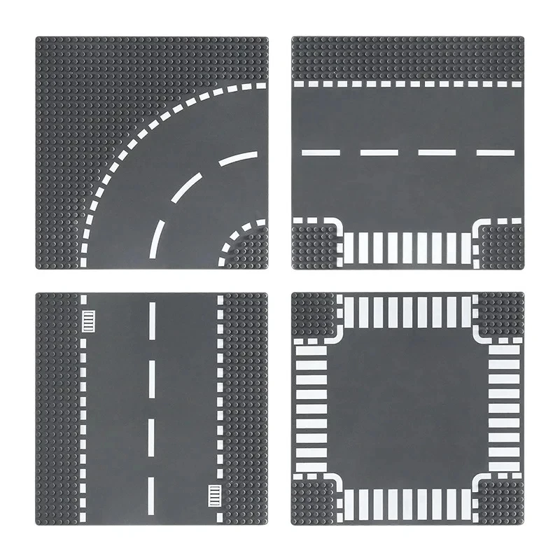 Classic Building Block Base Plate City View Traffic Road Figures Construction Toys Bricks 32Dots Plastic Baseplates Accessories