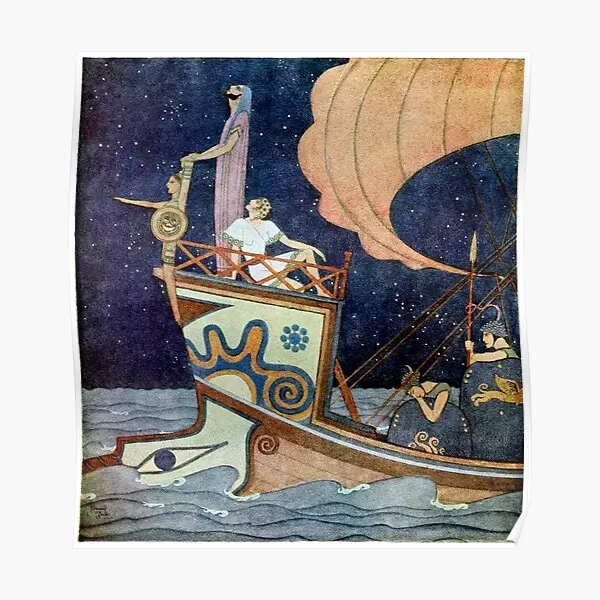 Jason And The Argonauts Edmund Dulac  Poster Home Modern Vintage Art Print Picture Decoration Room Wall Funny Painting No Frame