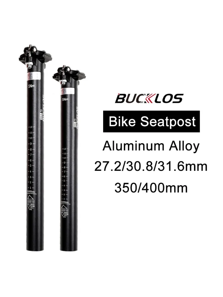 AliExpress BUCKLOS 27.2mm 30.8mm 31.6mm Bicycle Seatpost Aluminum Alloy Mountain Bike Saddle Post Durable Road Bike Seat Tube for Cycling
