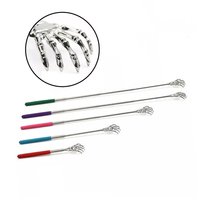 

1Pcs New Stainless Steel Portable Random Color Convenient Claw Telescopic Back Scratcher For Massage For Blood Circulation Relax