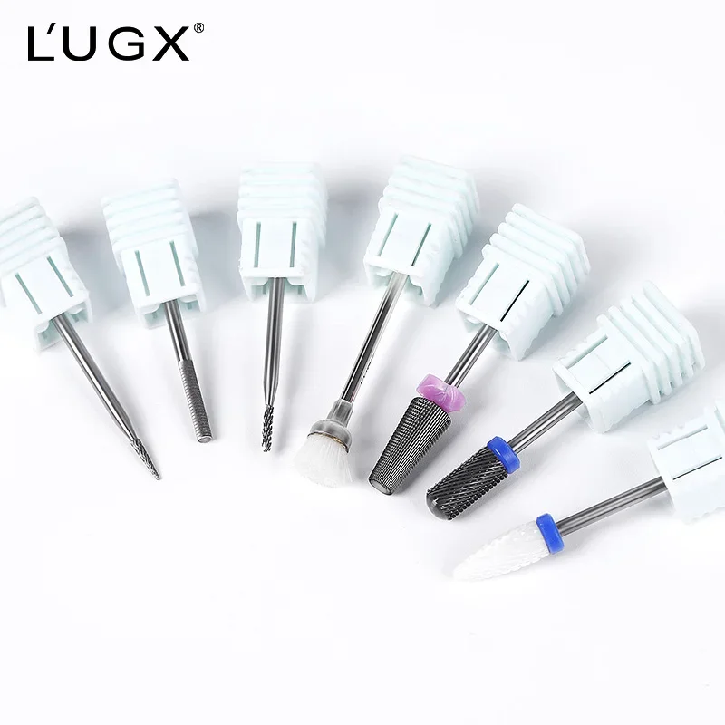 lugx Professional safe Nail Drill Bit Set for Acrylic Cuticle Removing