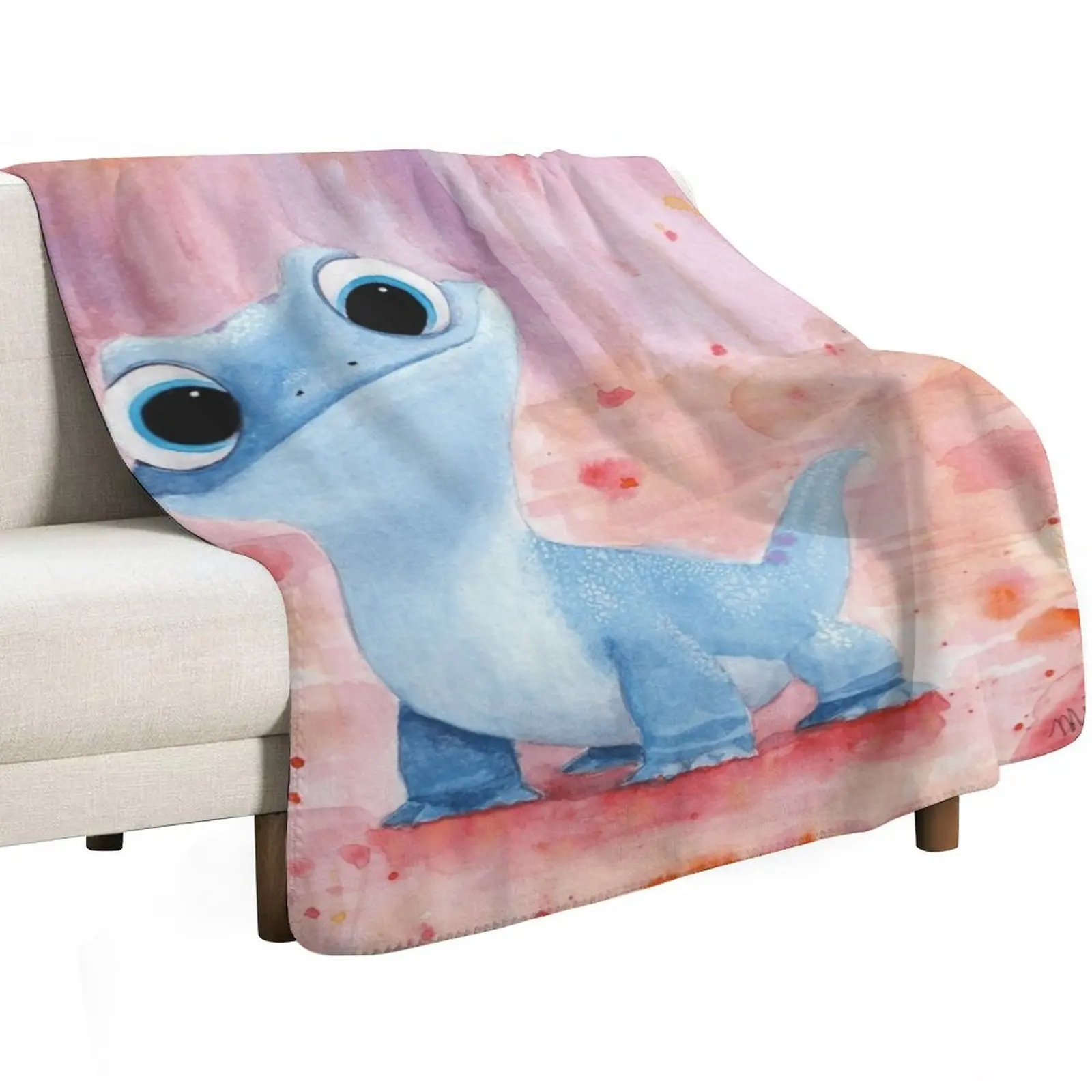 Bruni, the fire salamander Throw Blanket Blankets For Sofas Plaid on the sofa Sleeping Bag bed plaid sofa bed Cute Blankets