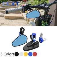 Espejos retrovisores CNC de 7/8 ""y 22mm para motocicleta, espejo Universal de cristal azul para manillar de barra de patinete para sur-ron Surron Light Bee S & X