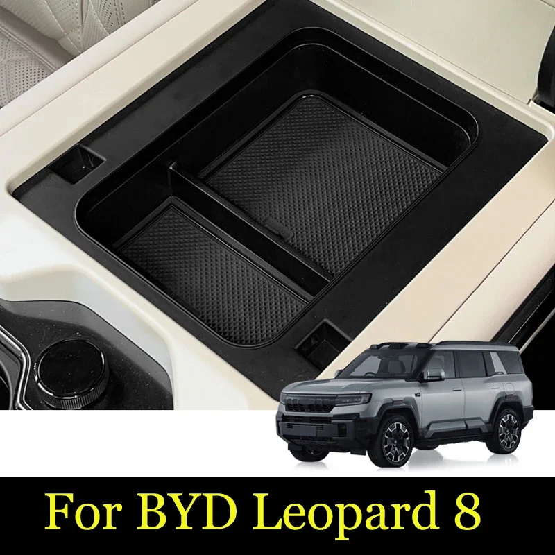 

For BYD Equation Leopard 8 2025 2024 Car Styling Central Control Storage Box Central Dedicated Storage Box Auto Accessories