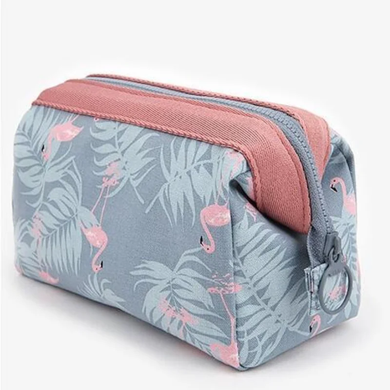 Women Travel Animal Flamingo Make Up Bags Waterproof Cosmetic Bag Makeup Beauty Wash Organizer Toiletry Pouch Storage Kit Bath