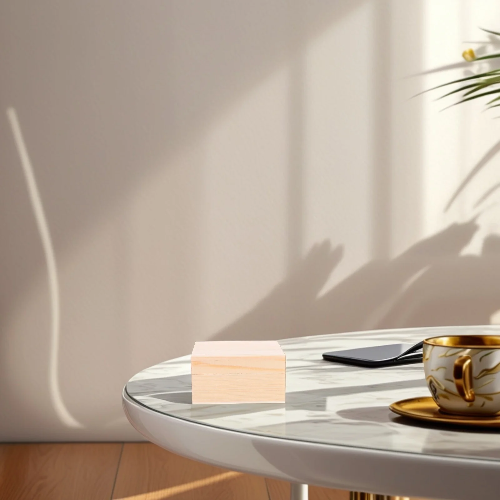 

Wooden Jewelry Storage Box Lid Unfinished Decorative Earring Organizer Holder Trinket Keepsake Storage Box for Home Office