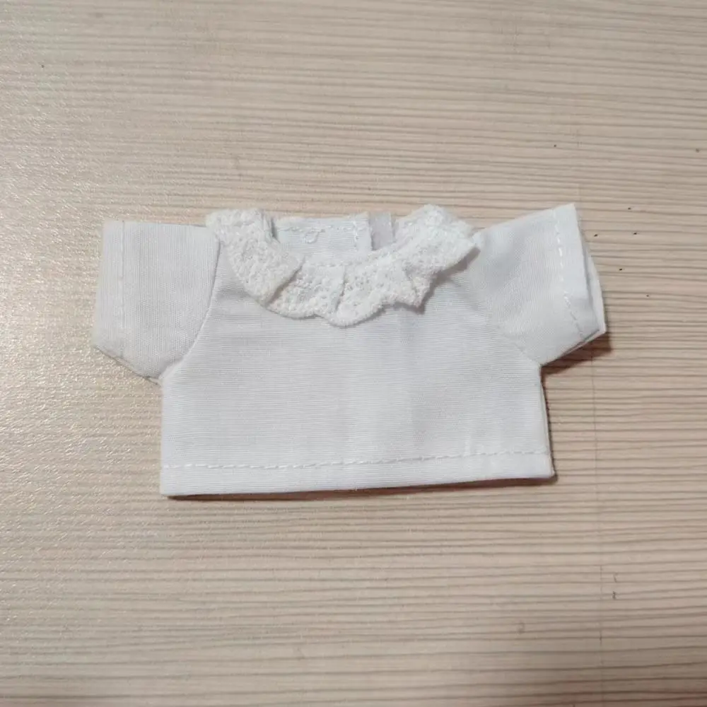 Vestido de muñeca con lazo, ropa de algodón a cuadros, falda bonita y exquisita para muñeca, Mini falda rosa para muñeca Kawaii, muñeca de algodón 10-15