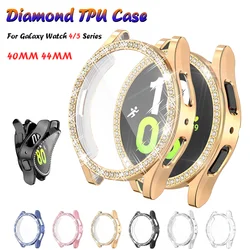 TPU Diamond Case for Samsung Galaxy Watch 4 5 40mm 44mm with Screen Protector Cover Bumper All-inclusive case Full Accessories