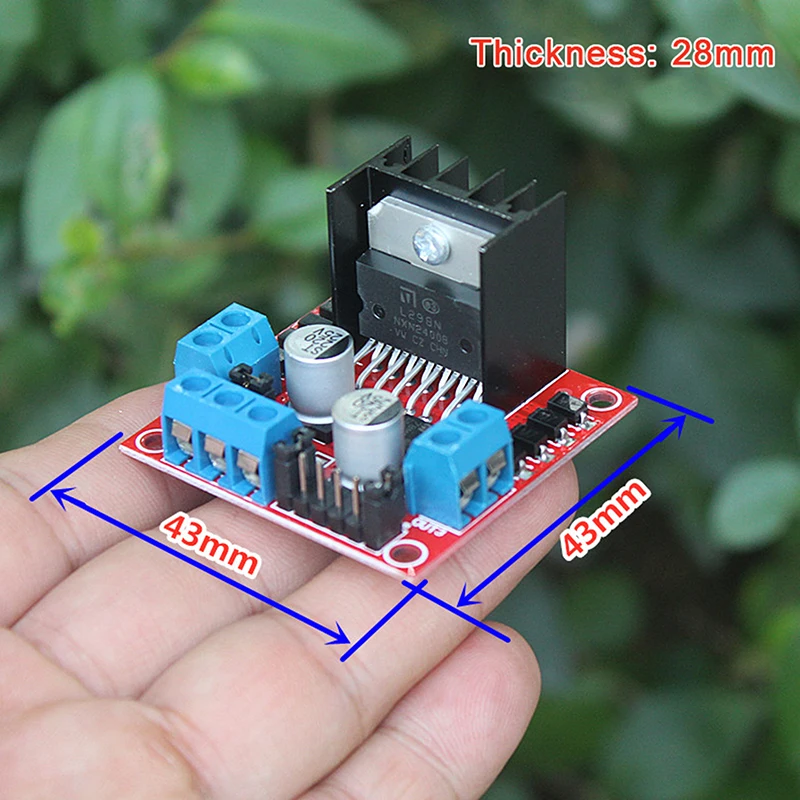 L298N Motor Drive Controller Board DC Dual H-Bridge Robot Stappenmotorbesturing en aandrijfmodule voor slimme auto