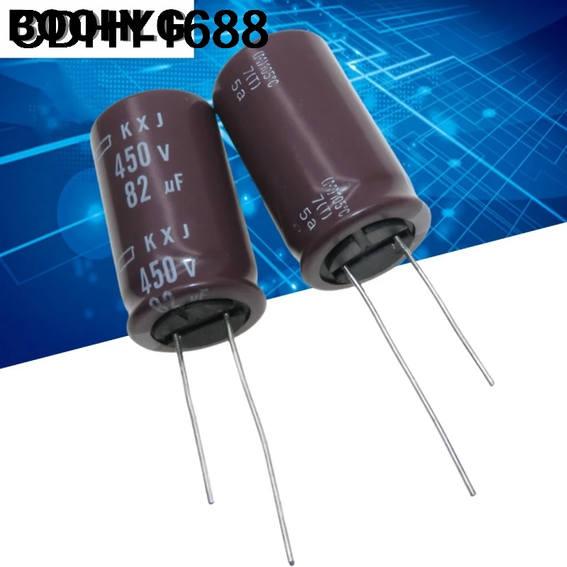 5 個 82UF 450V ブラックダイヤモンドコンデンサ 450V 82UF 18X35 KXG 高周波低抵抗 105 度