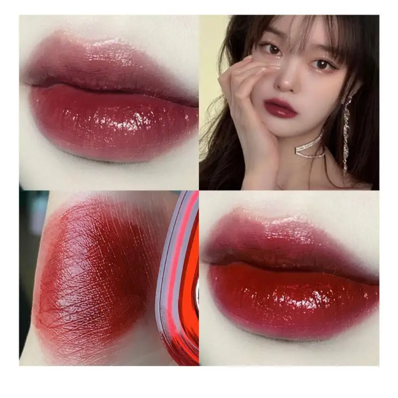 Ice Crystal Lipstick Lip Tint Mud Ice Crystal Cosmetics Colored Lip Balm Non-stick Cup Lip Stick 6 Colors Beauty Health Lip Balm