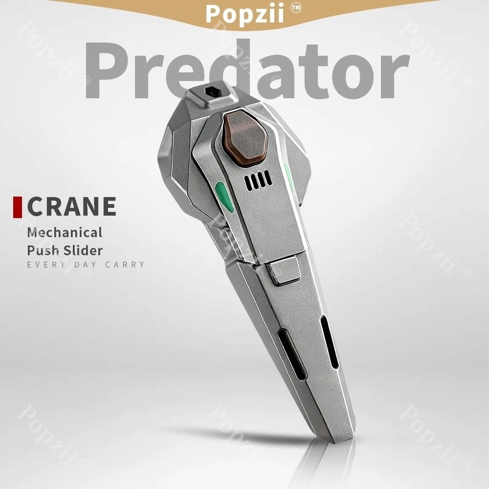 

Многофункциональный слайдер Predator CRANE, титановая медь TC21, вращается влево и вправо на 360° ° С магнитными игрушками тревоги