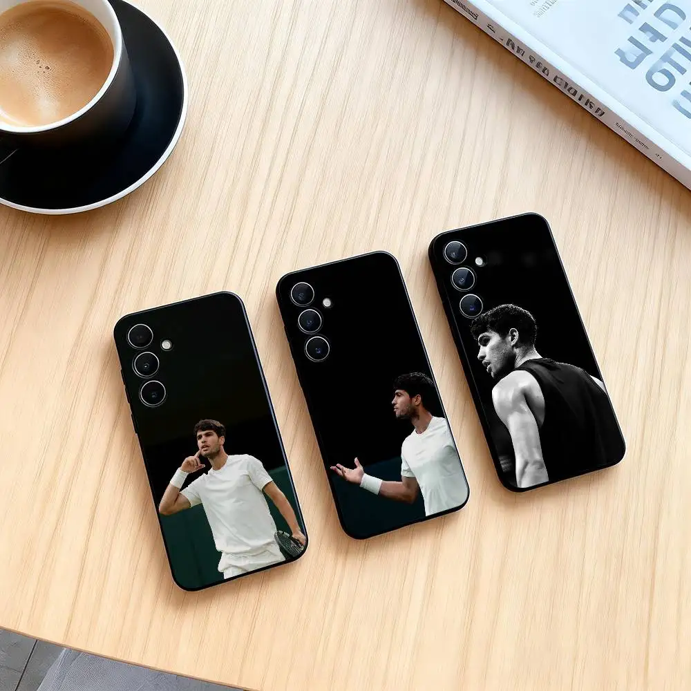C-Carlos Alcaraz Tennis-S  Phone Case For Samsung Galaxy A73,A72,A71,A70,A53,A52,A51,Soft Silicone Black Cover Gift