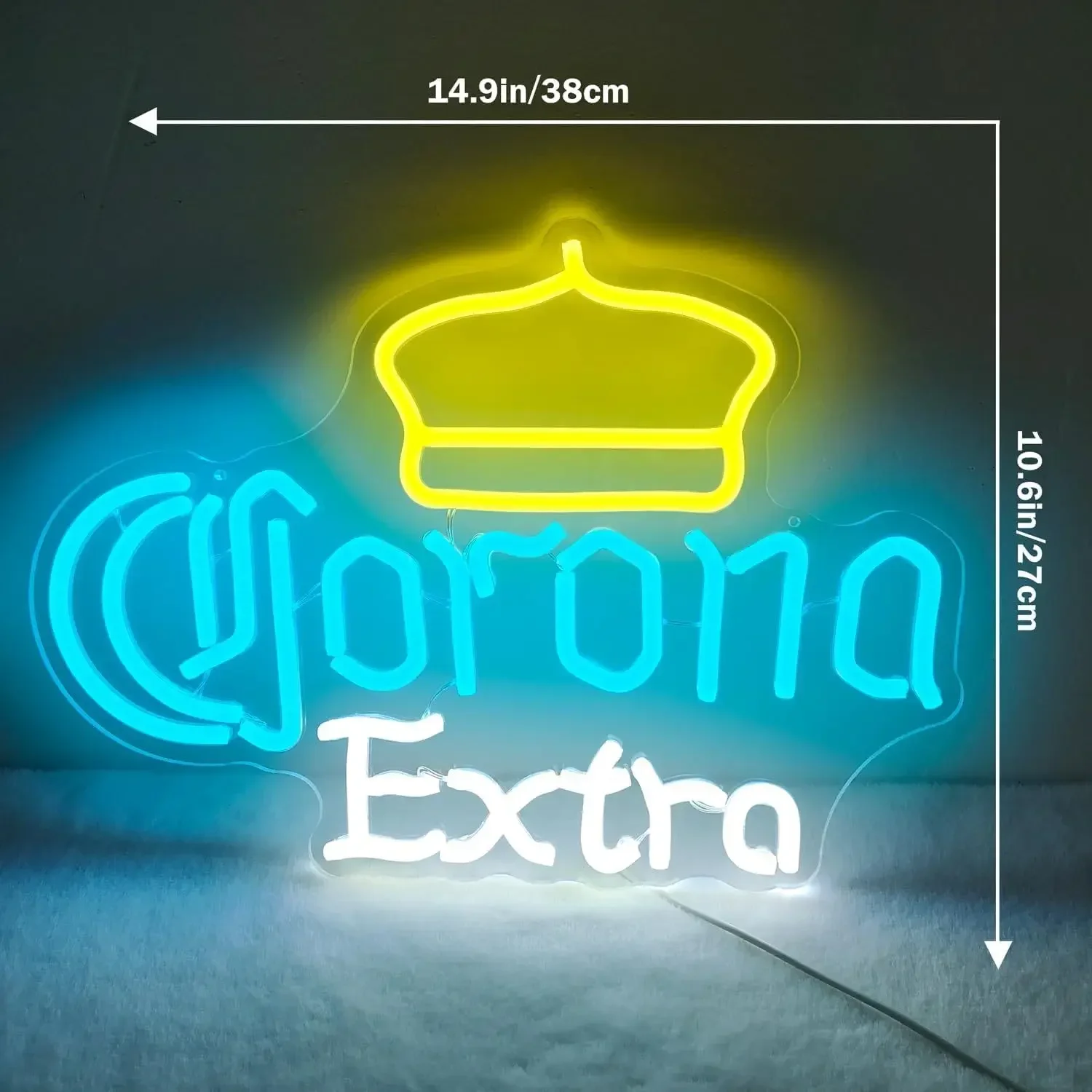 Corona Extra Neon Sign Beer Neon Lights Signs for Wall Decor  Man Cave Home Bar Party Club Bedroom Wall Neon Retro Gift