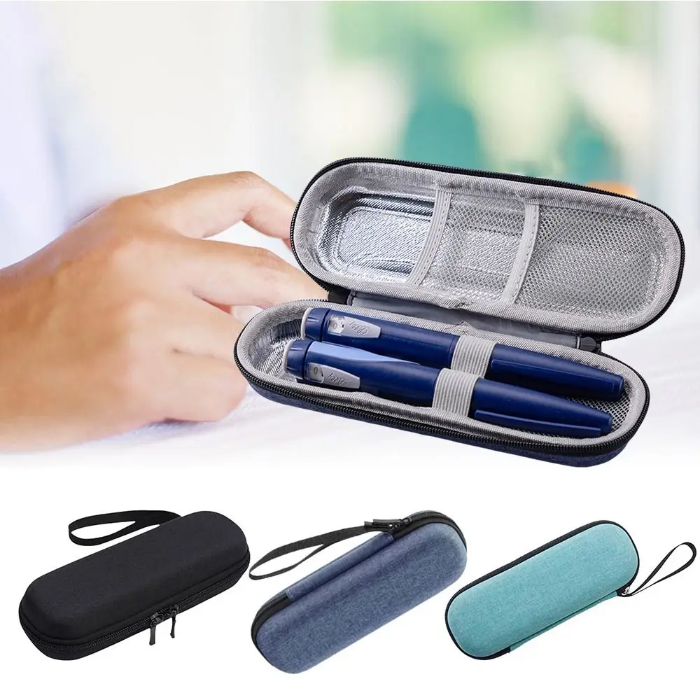 Portable EVA Insulin Cooling Bag Waterproof Thermal Insulated Pen Bag Pocket Pill Protector for Diabetics Insulin Cooling Bag