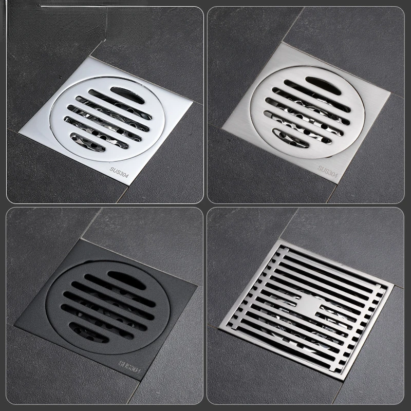 304 Stainless Steel Deodorant Floor Drain Thickened Large-Flow Washing Machine Dual-Use Sewer Deodorant Insect-Proof Core